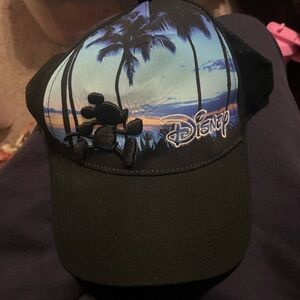 Disney Black and Blue Cap with Palm Silhouette